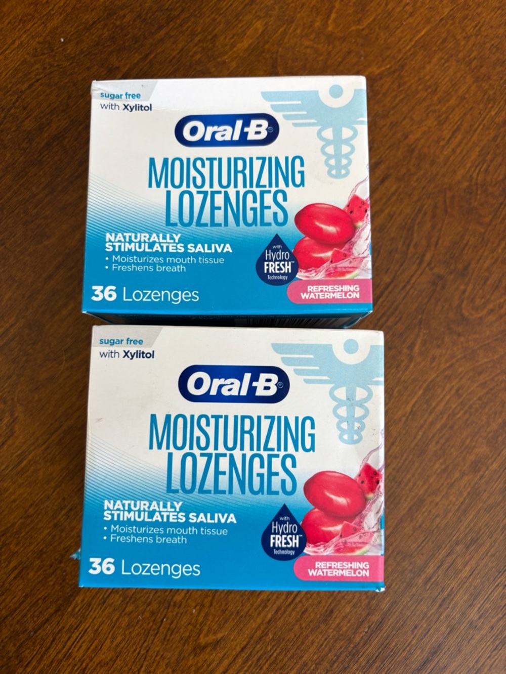 Moisturizing Lozenges Watermelon 36 Ct x 2 Boxes,